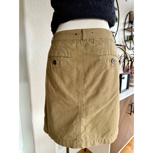 Anthropologie Hei Hei Women's Size 2 Olive Green Utility Style Skirt Boho Career - Picture 3 of 8